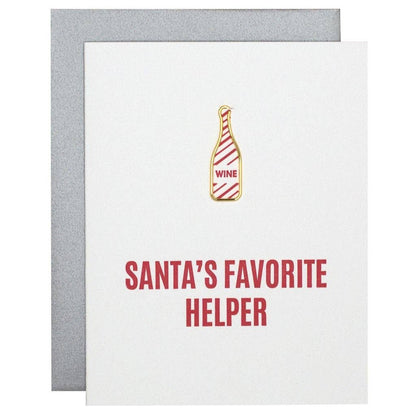 Santa's Favorite Helper - Christmas Card with Paper Clip