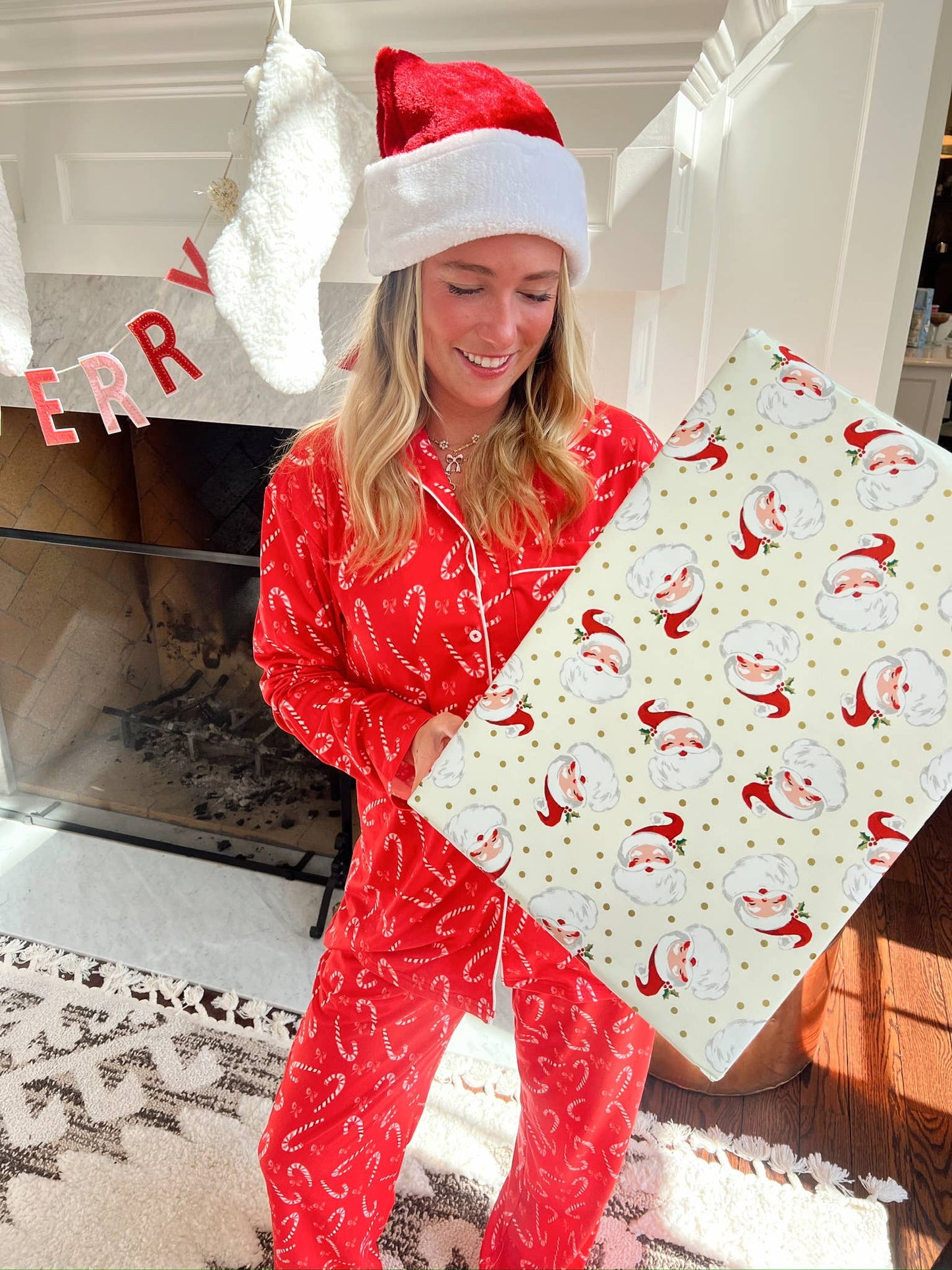 Candy Cane Pajama Set: Large