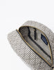 Moon Makeup Bag - Cotton/Black Classic Leather