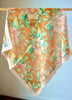 Western Pink and Peach Floral Cowgirl Silk Wild Rag