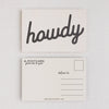 Howdy Postcards:  Black / Individual