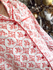 Red Toile Pajama Set: X-Large