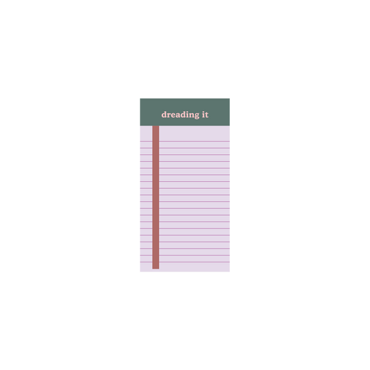 NEW! Tearaway Notepads - Extra Small: Dreading It