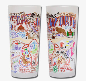 FORT WORTH DRINKING GLASSES S/2