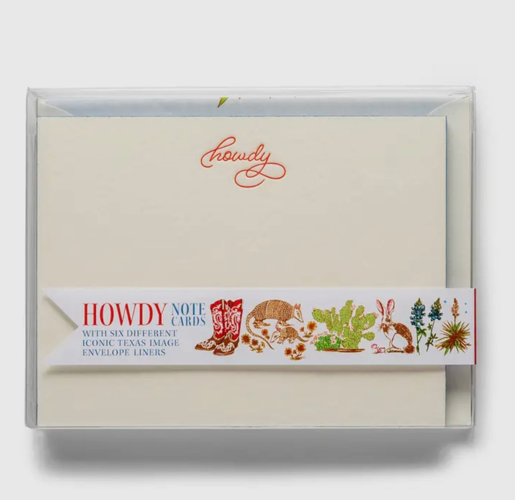 HOWDY FLAT NOTECARD SET