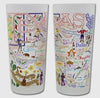 TEXAS DRINKING GLASSES S/2