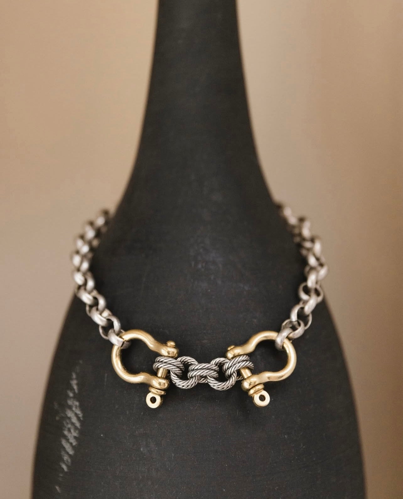 Brass Shackle Bracelet