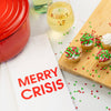 Merry Crisis - Christmas Tea Towel