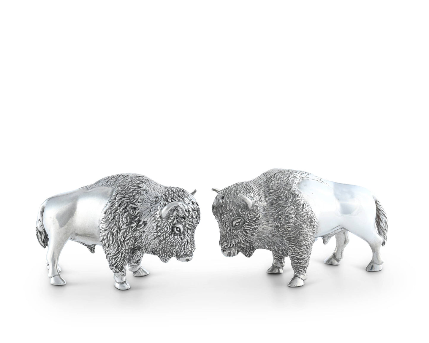 Pewter Bison Salt & Pepper Set