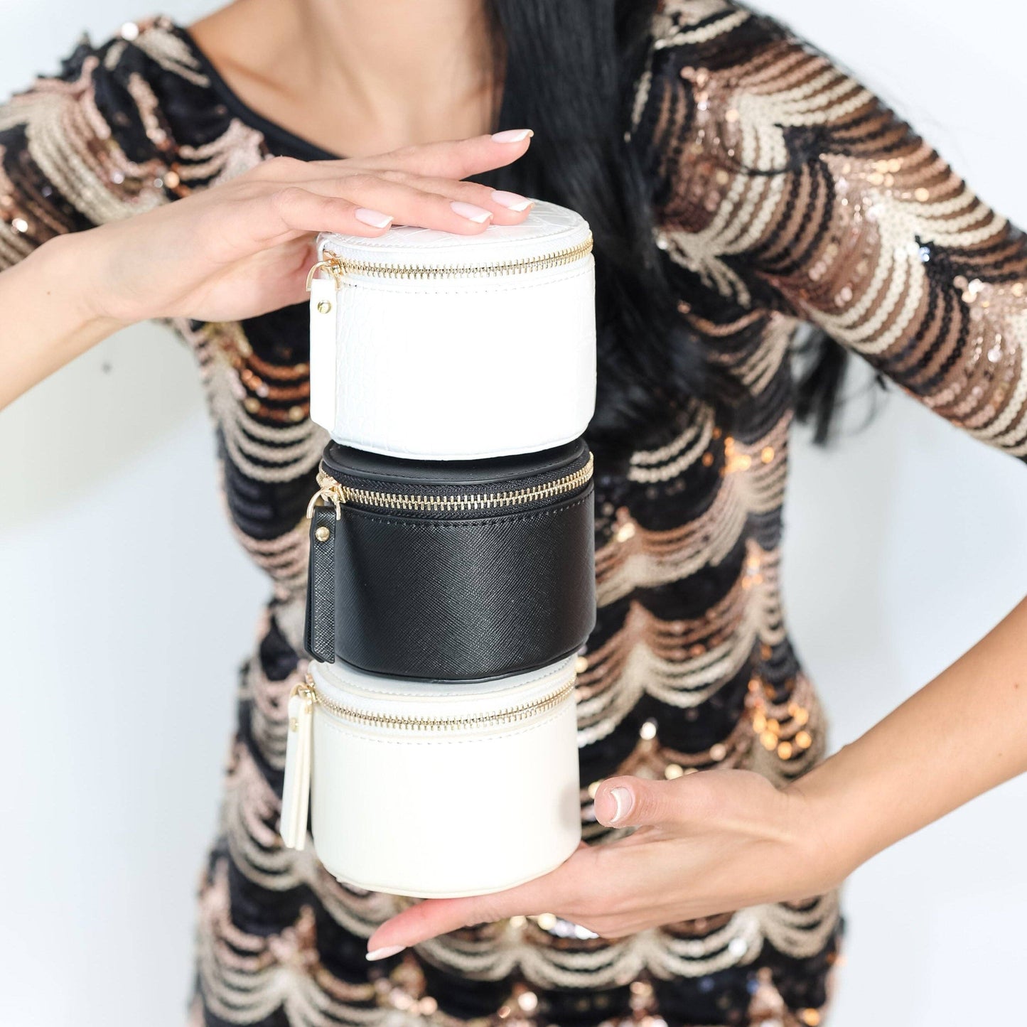 Globetrotter Jewelry Case - Ecru