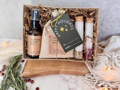 Ready to Gift Holiday Spa Set – Pillow Mist & Bath Salts
