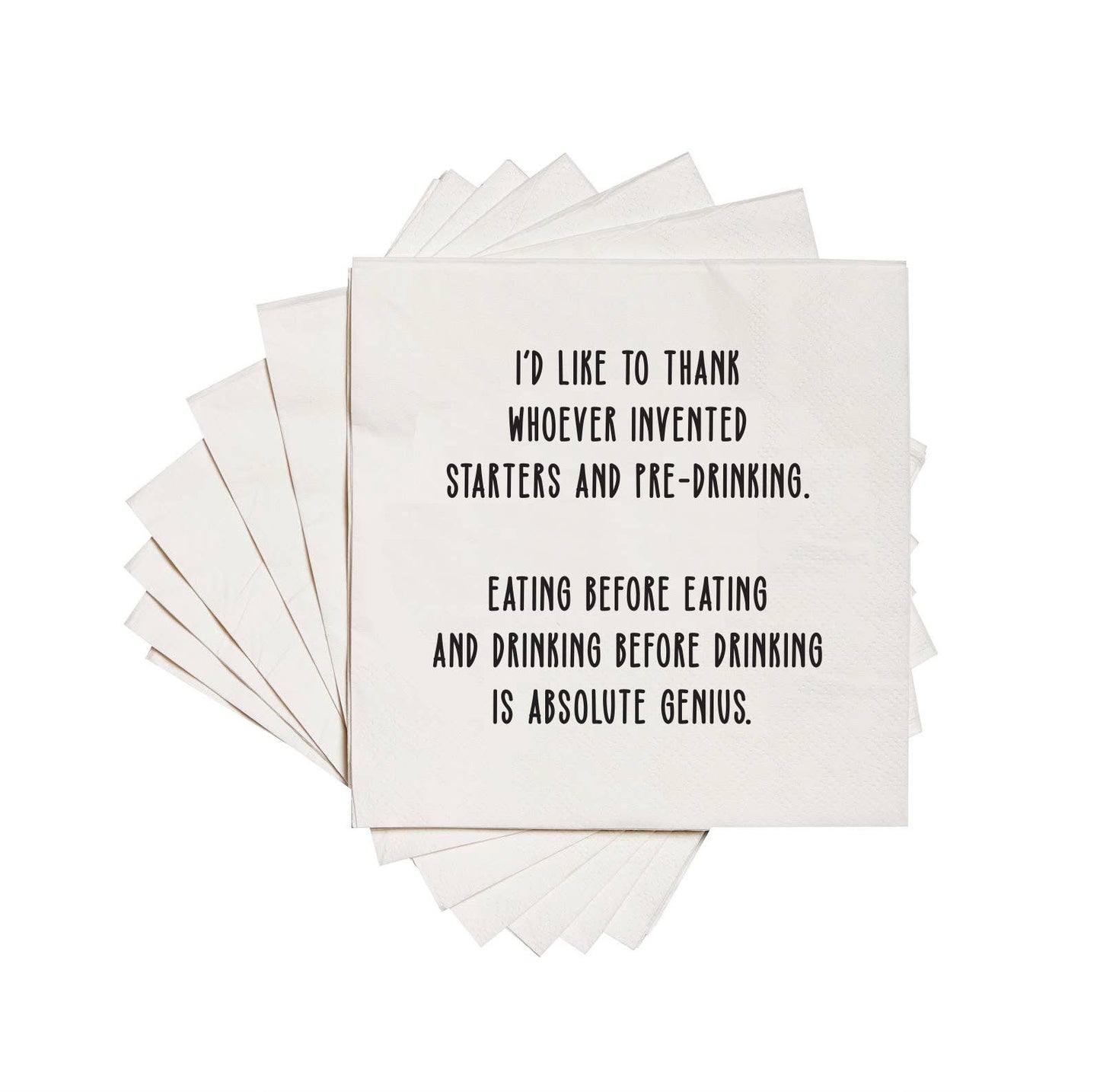 Starters and pre-drinking funny Cocktail Napkins