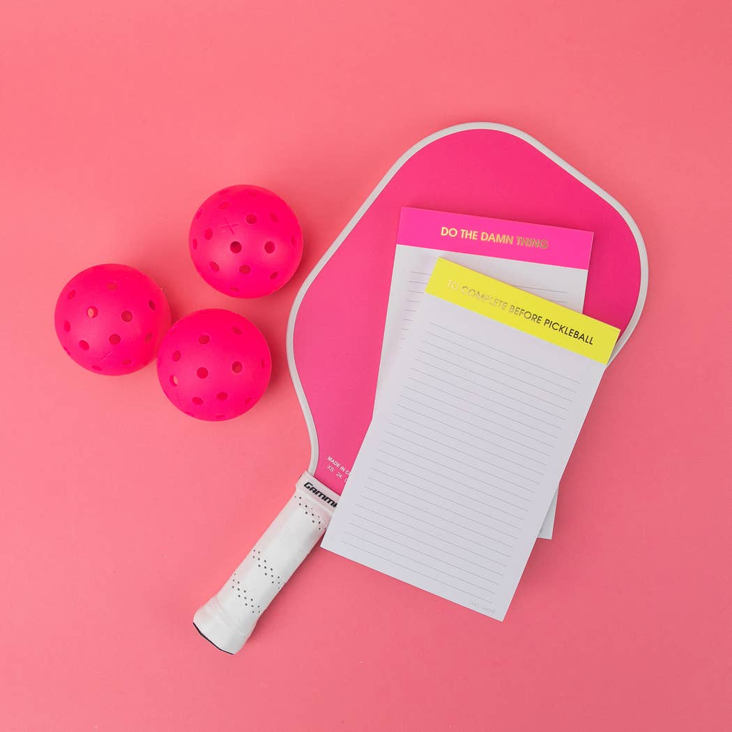 Do the Damn Thing Notepad - Lined Notepad - Perforated Sheets - Bright Pink