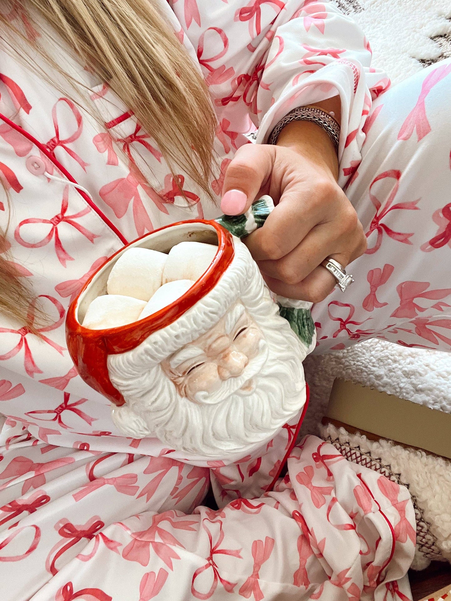 Bows Pajama Set: Large