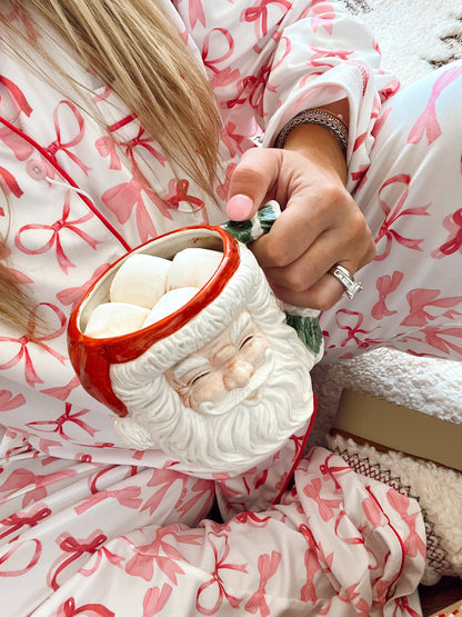 Bows Pajama Set: Large