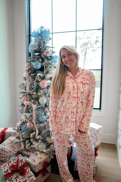 Bows Pajama Set: Large
