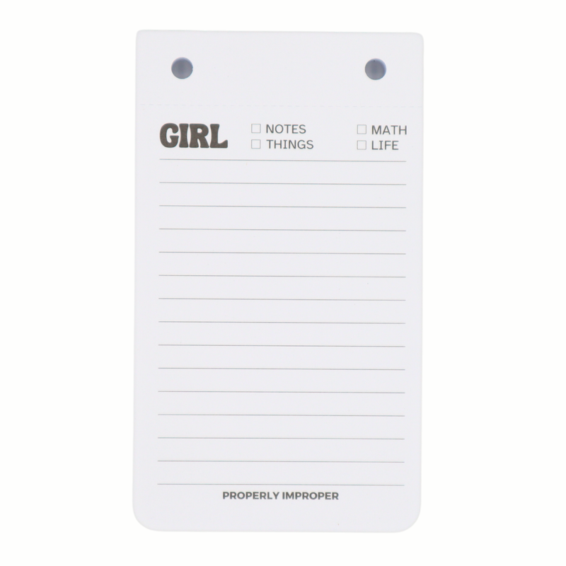 Girl Notes - Tear Off Sheet Notepad