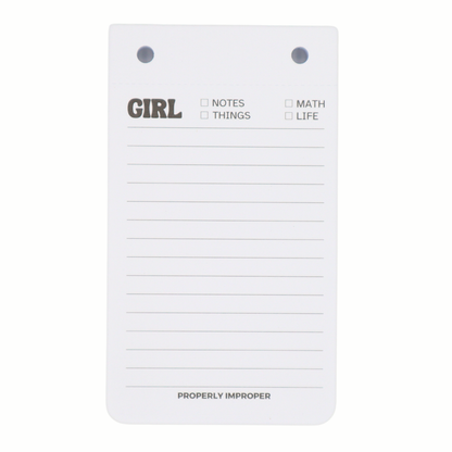 Girl Notes - Tear Off Sheet Notepad