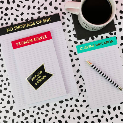 Problem Solver - Lined Notepad - Perforated Sheets - Red
