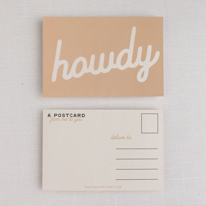 Howdy Postcards:  Black / Individual