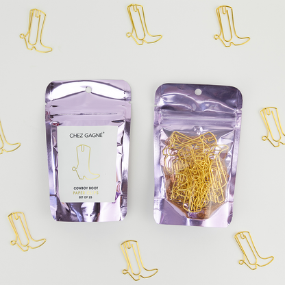 Paper Clip Pack - Cowboy Boot -  Pack of 25 -  Office Supplies