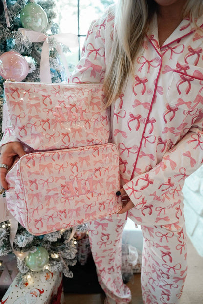 Bows Pajama Set: Large