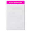 Good Intentions - Lined Notepad - Bright Fuchsia