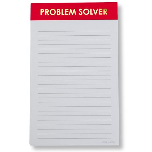 Problem Solver - Lined Notepad - Perforated Sheets - Red
