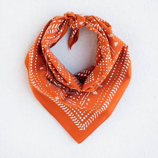 Dot Dash Bandana-Marmalade Orange