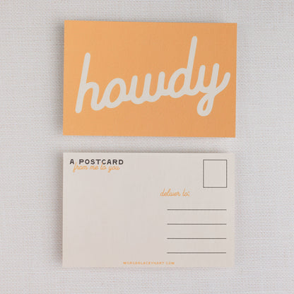 Howdy Postcards:  Black / Individual