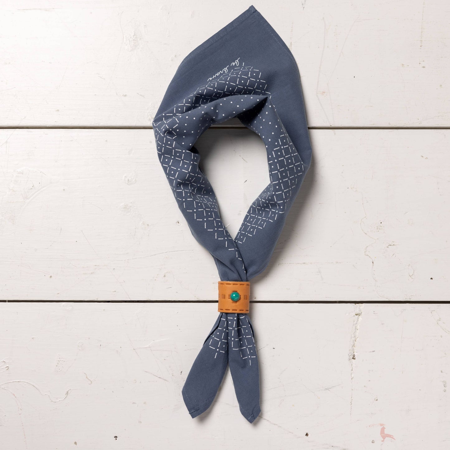 “be brave” bandana (river blue)