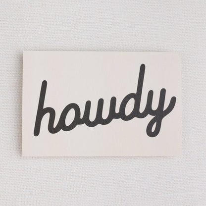 Howdy Postcards:  Black / Individual