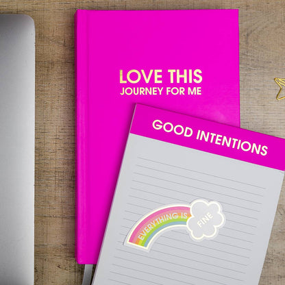 Good Intentions - Lined Notepad - Bright Fuchsia