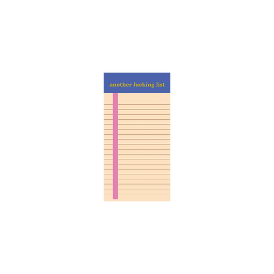 NEW! Tearaway Notepads : Another Fucking List