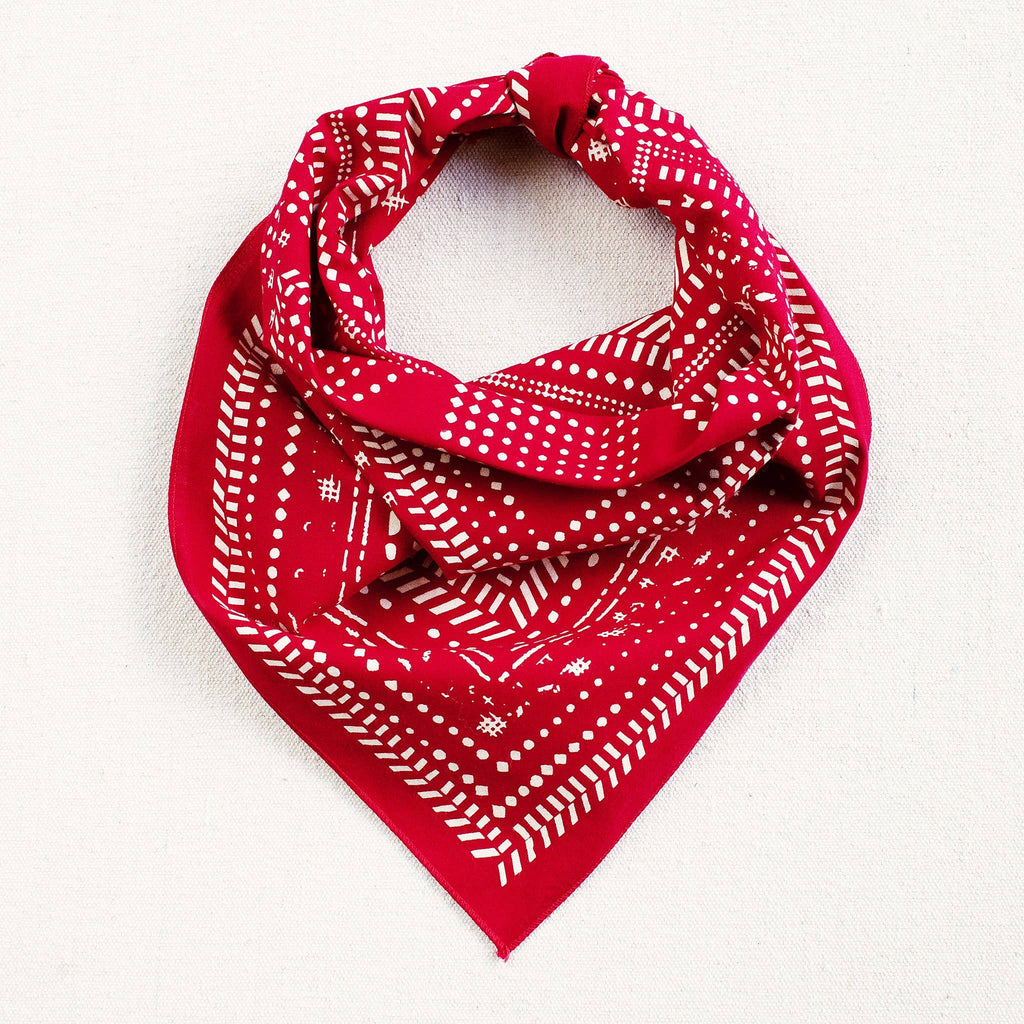 Red Dot Dash Bandana