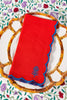 Icon Linen Napkins S/4 - Cherry + Peacock