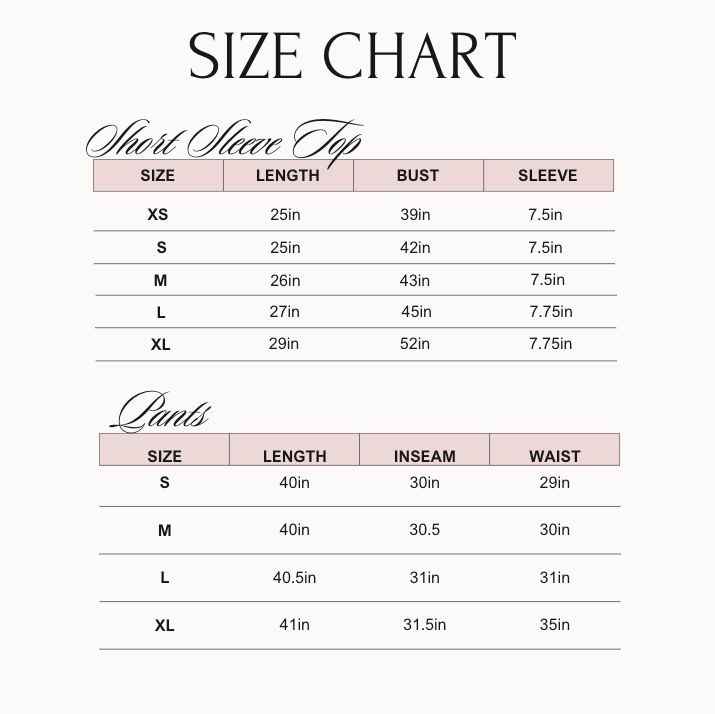 Leopard - Short Sleeve + Pant Pajama Set: M