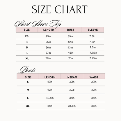 Leopard - Short Sleeve + Pant Pajama Set: M