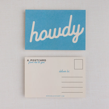 Howdy Postcards:  Black / Individual