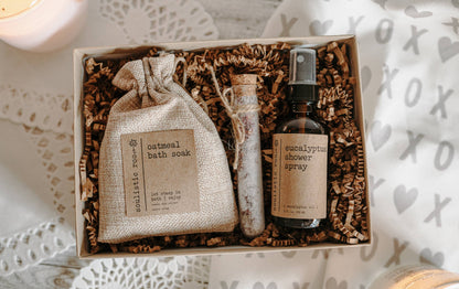 Christmas Spa Gift Set – Rose & Eucalyptus Self Care