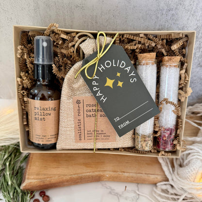 Ready to Gift Holiday Spa Set – Pillow Mist & Bath Salts