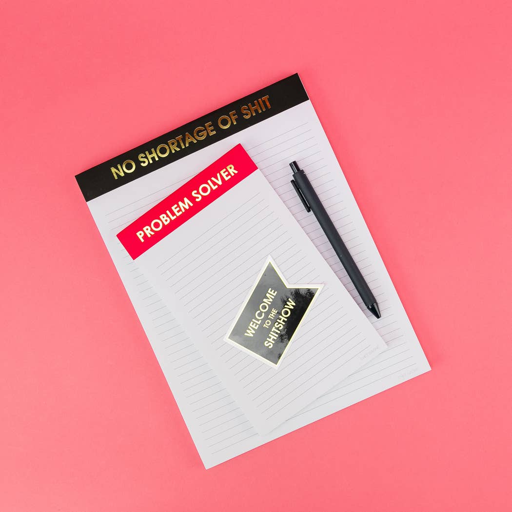 Problem Solver - Lined Notepad - Perforated Sheets - Red