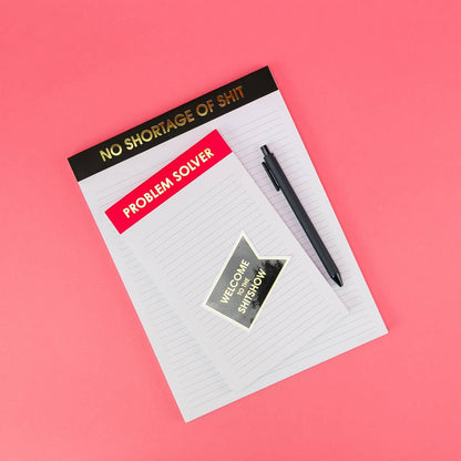 Problem Solver - Lined Notepad - Perforated Sheets - Red