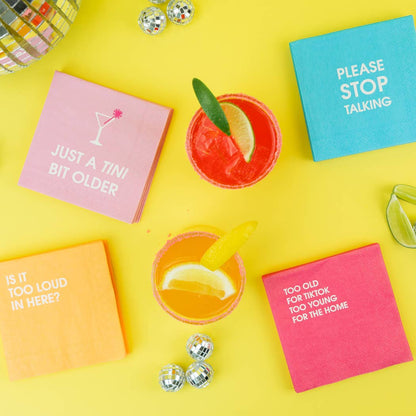 Is It Too Loud In Here - Orange Cocktail Napkins