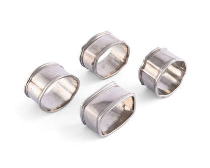 Pewter Classic Napkin Ring Set (4)