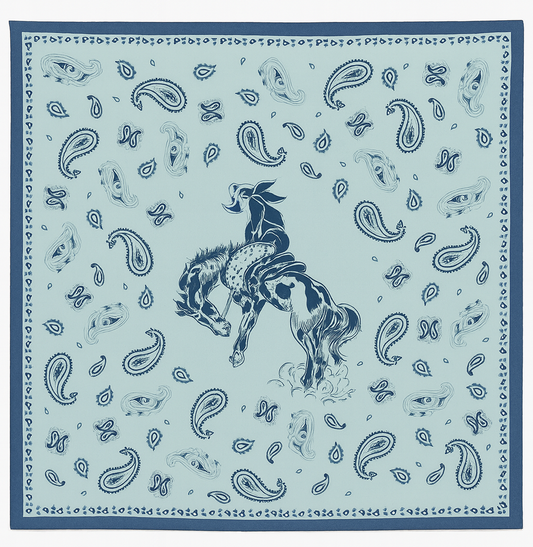 Paisley Bronc Rider Wild Rag