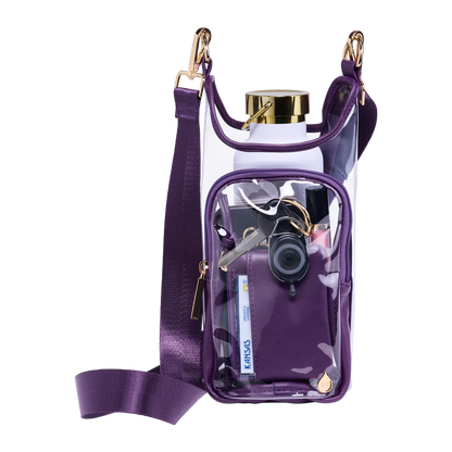 CLEAR HYDROBAG WATER BOTTLE - PURPLE STADIUM BAG