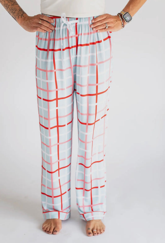 Blue Stripe Pajama Lounge Pant