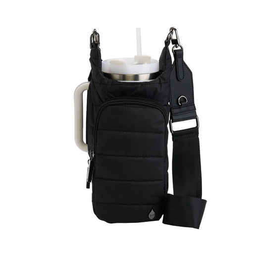 HydroBag Handle Water Bottle Bag, Vegan Leather Trim