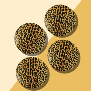 LEOPARD PRINT ACRYLIC COASTER